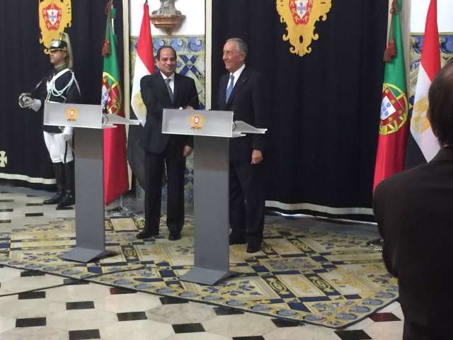 الرئيس السيسى ورئيس البرتغال