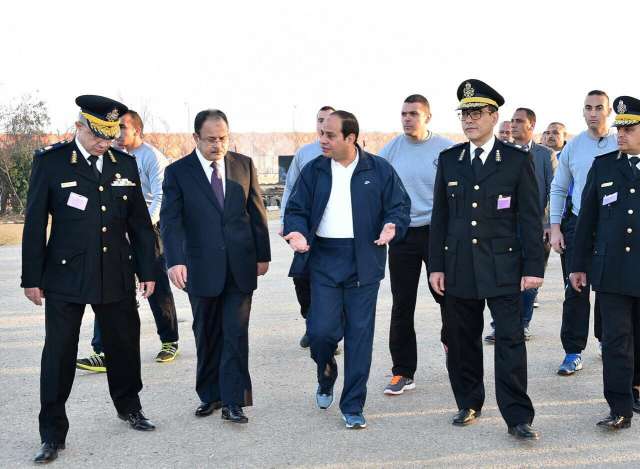 الرئيس السيسى فى أكاديمية الشرطة
