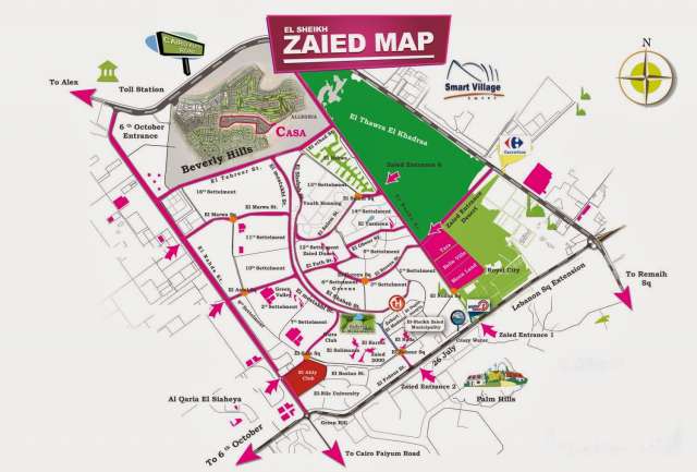 مخطط مدينة الشيخ زايد