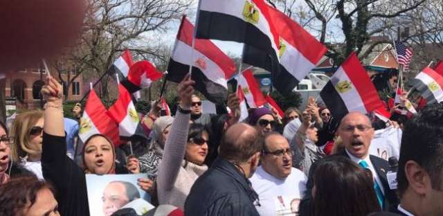 وقفة تأييد للرئيس السيسى