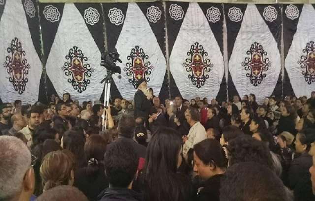 مراسم تشييع جثامين ضحايا تفجيرات كنيسة طنطا