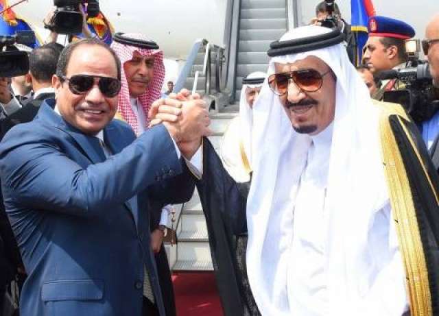 الرئيس السيسى مع الملك سالمان العاهل السعودى