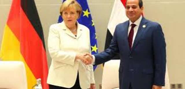الرئيس السيسى والمستشارة الألمانية انجيلا ميركل