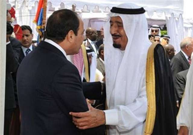 الرئيس عبد الفتاح السيسى رئيس الجمهورية والملك سالمان