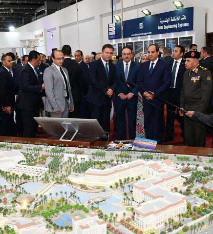 الرئيس السيسى يفتتح الدورة الحادية والعشرين لمعرض ومؤتمر كايرو أى سى تى