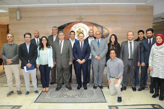 المهندس ياسر القاضى وزير الاتصالات وتكنولوجيا المعلومات ومجلس إدارة شعبة الاقتصاد الرقمى