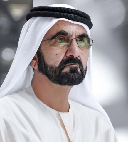 الشيخ محمد بن راشد آل مكتوم نائب رئيس دولة الإمارات العربية المتحدة ورئيس الوزراء وحاكم إمارة دبي 