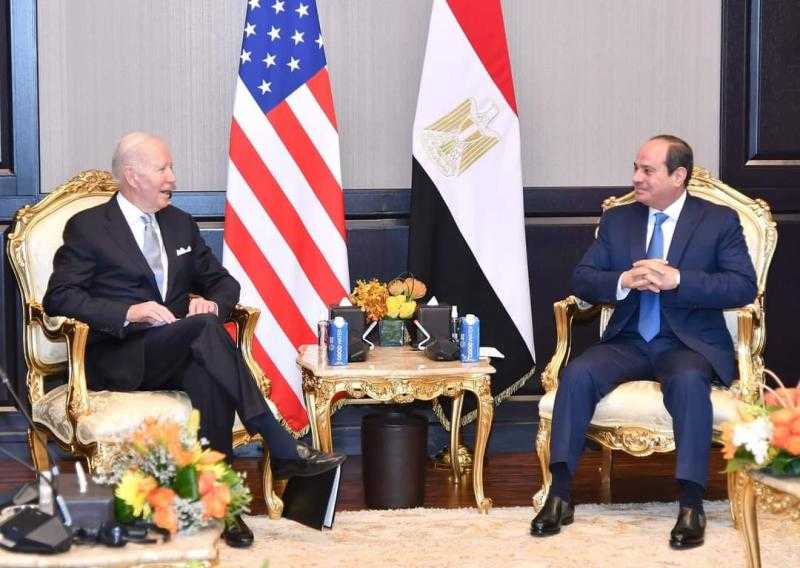 الرئيس السيسي يستقبل الرئيس الأمريكي جوبايدن بشرم الشيخ