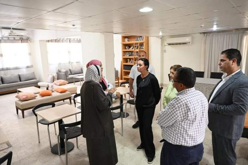 مايا مرسى خلال الجولة