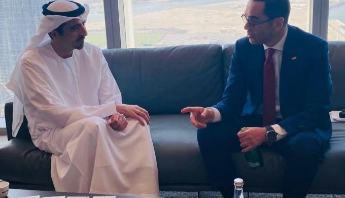 وزير الاستثمار  يلتقي العضو المنتدب لشركة مدن العقارية القابضة لاستعراض تطورات مشروع رأس الحكمة