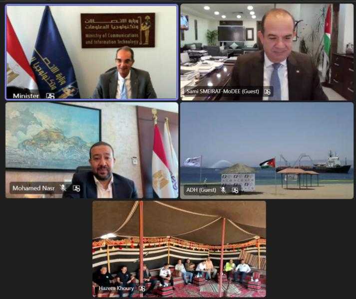 ” الاتصالات ” : إنزال الكابل البحرى عالى السعة ”كورال بريدج” فى مدينة العقبة بالمملكة الأردنية الهاشمية