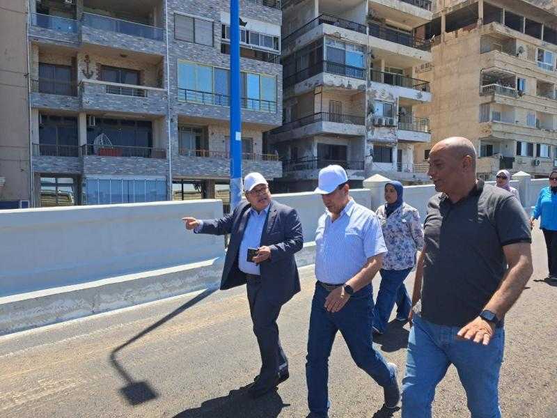 وزير الإسكان : تشغيل تجريبي لكوبري محمد نجيب ضمن أعمال توسعة كورنيش الإسكندرية من المنتزه إلى فندق المحروسة