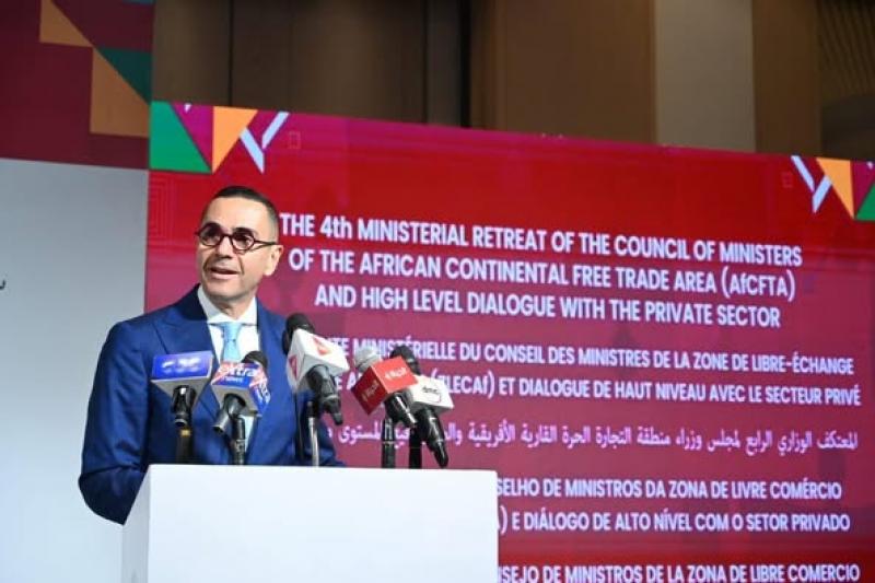 وزير الاستثمار والتجارة الخارجية يخاطب وزراء التجارة وكبار المسؤولين من الدول الأعضاء