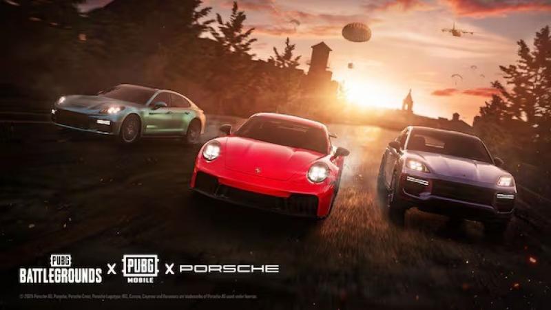 تعاون ثلاثي عالمي جديد يثري عالم التشويق والدقة يجمع ببجي موبايل وببجي باتل جراوندز مع بورشه