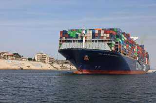 الفريق أسامة ربيع :  ” قناة السويس شهدت عبور سفينة الحاويات CMA CGM BENJAMIN FRANKLIN أكبر سفينة حاويات تعبر القناة منذ عامين”