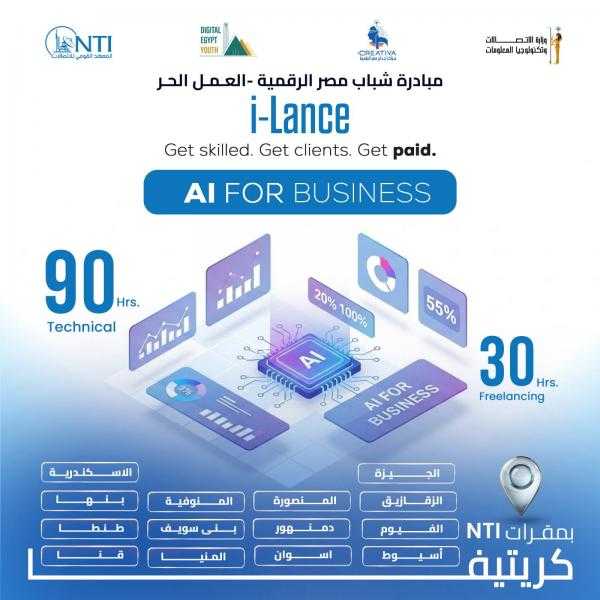مبادرة شباب مصر الرقمية بمراكز إبداع مصر الرقمية – برنامج i-Lance