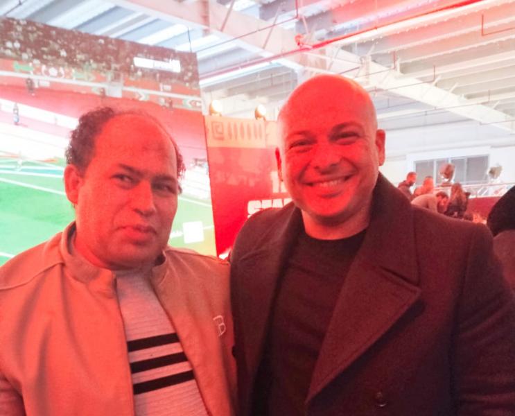 رئيس التحرير مع الاستاذ أيمن السعدني رئيس قطاع الشؤون الخارجية بشركة ڤودافون مصر 