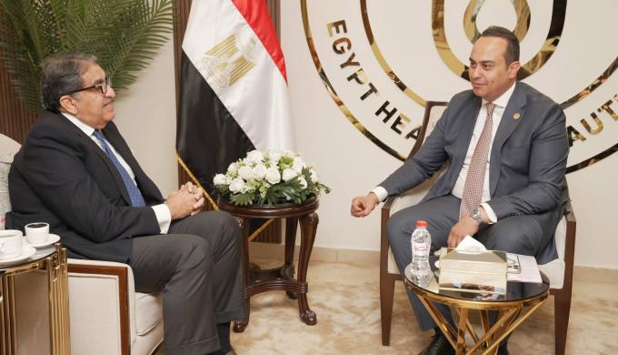إبراهيم سرحان : نتطلع إلى شراكة استراتيجية مع هيئة الرعاية الصحية لدعم المرحلة الثانية من التأمين الصحي الشامل