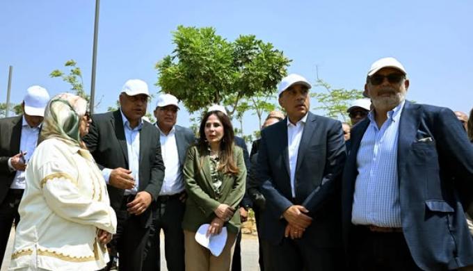 رئيس الوزراء يتفقد معدلات الإنجاز بمشروع ”حدائق تلال الفسطاط”