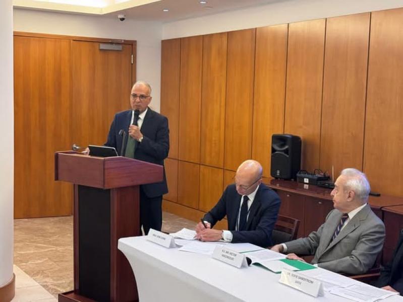  السيد الأستاذ الدكتور/ هاني سويلم، وزير الموارد المائية والري، في الحدث الجانبي