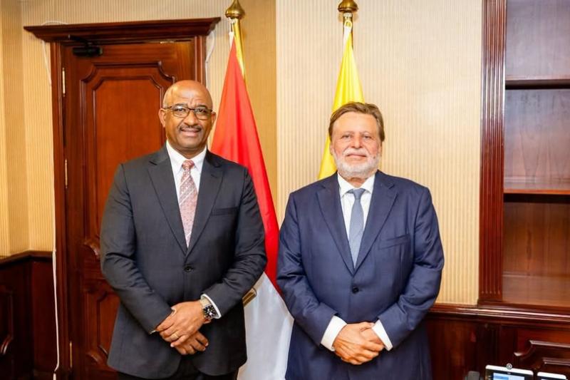 استقبل السيد/ حسن عبد الله محافظ البنك المركزي المصري، بمقر البنك المركزي، الدكتور/ فيل منيسي محافظ البنك المركزي لمملكة إسواتيني