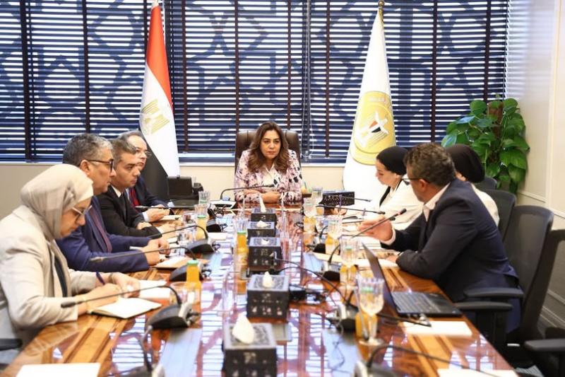 وزيرة التنمية المحلية خلال الأجتماع