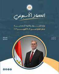 الحصاد الأسبوعي لوزارة البترول والثروة المعدنية خلال الفترة من 3 إلى 9 أكتوبر 2026.