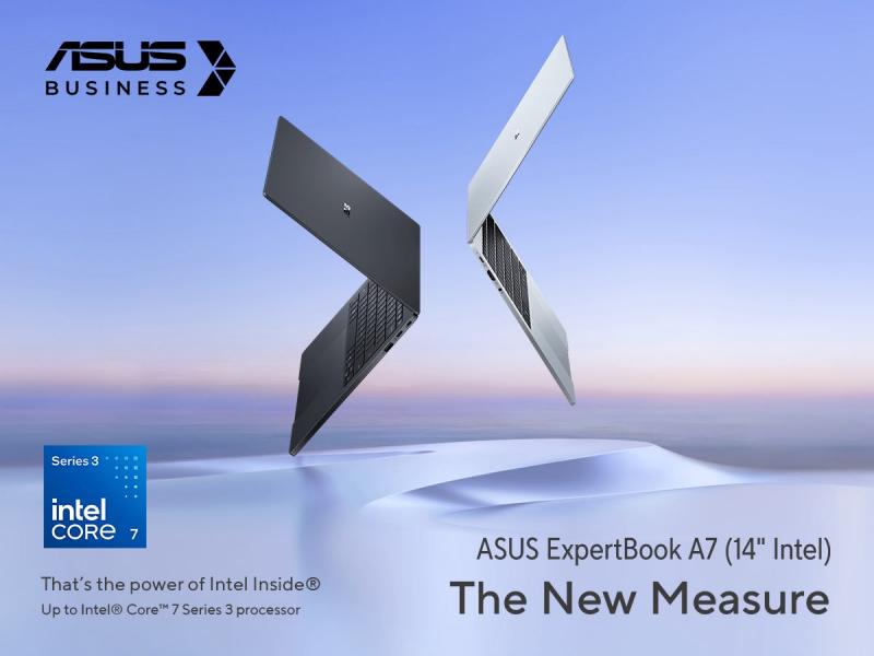   «يدعم جهاز ASUS ExpertBook A7 معالجًا يصل إلى Intel Core 7 Series 3»